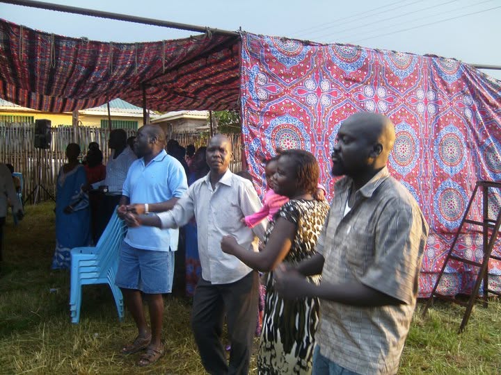 Labana, Jackline, Nixon Elisaba and Kenyatta during thanksgiving prayers