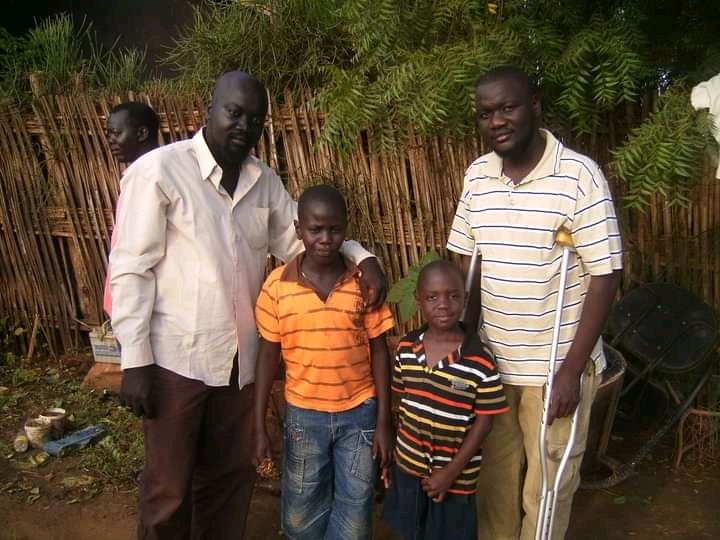 Uncle Labana, Libo, Lemi and Uncle Dani standing together