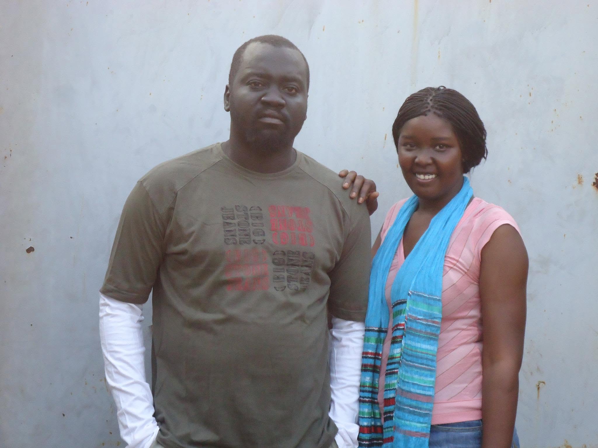 Labana and Manela standing together